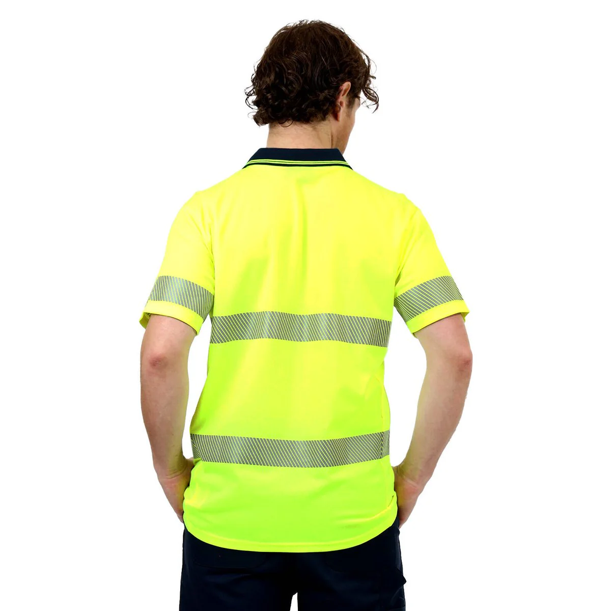 Citeco Yellow Hi Vis Short Sleeve Polo XL - Reflective - Lightweight - Breathable - Image 5
