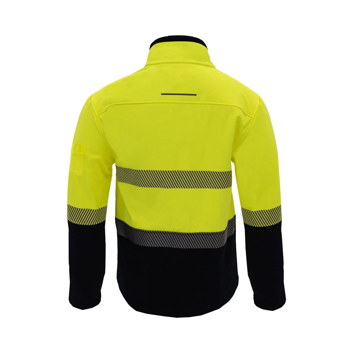 Citeco Yellow Hi Vis Soft Shell Jacket - Large - UPF 50+ - Fleece Lined - Image 3