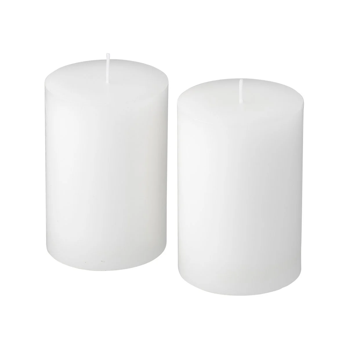 Citronella White Pillar Candle 2 Pack - 10cm - Mosquito Repellent - Image 2