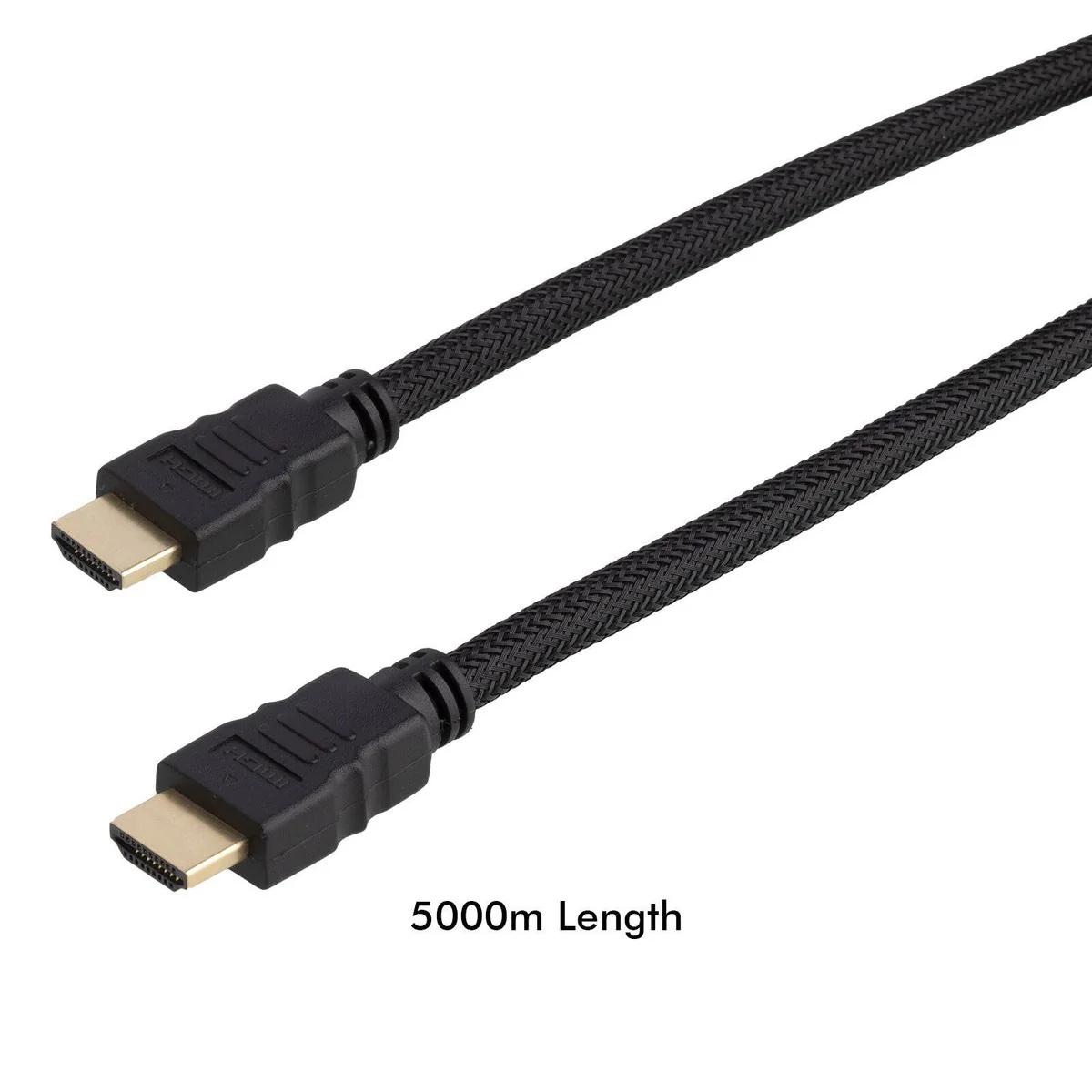 Click 5m 4K HDMI Cable - Black - 60Hz - Durable Nylon Braided Sheath - Image 4