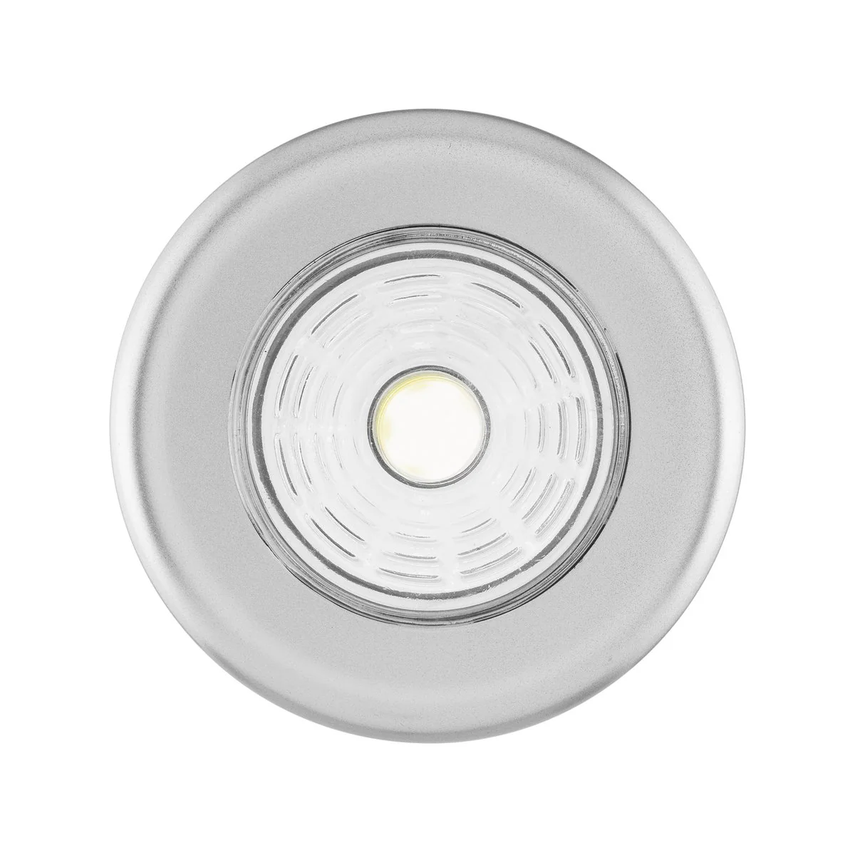 Click Led Puck Lights 4 Pack - Indoor Battery-Operated Lighting - Silver - 168mm x 25mm x 68mm - Image 3