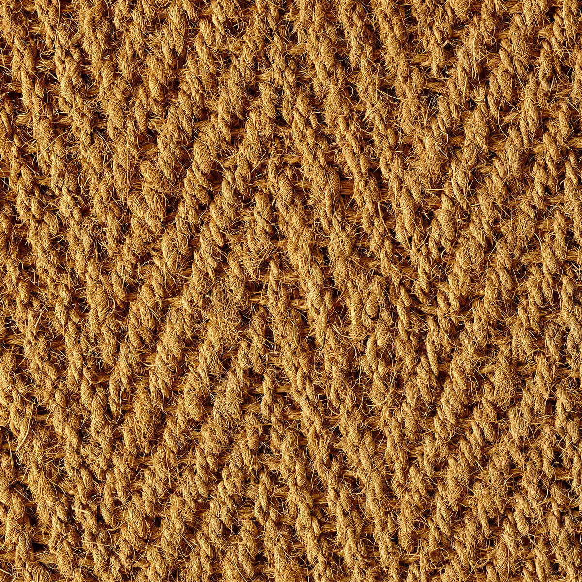 Coir Indoor Mat - Chevron Design - 60 x 90cm - Durable - Non-Slip - Image 3