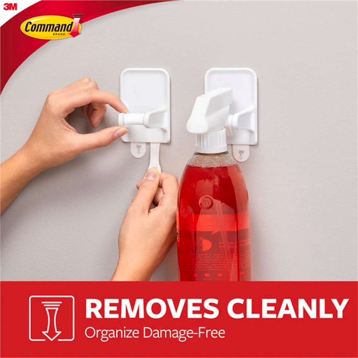 Command Adhesive Spray Bottle Hanger - 1 Pack - Plastic - Damage-Free - Image 5