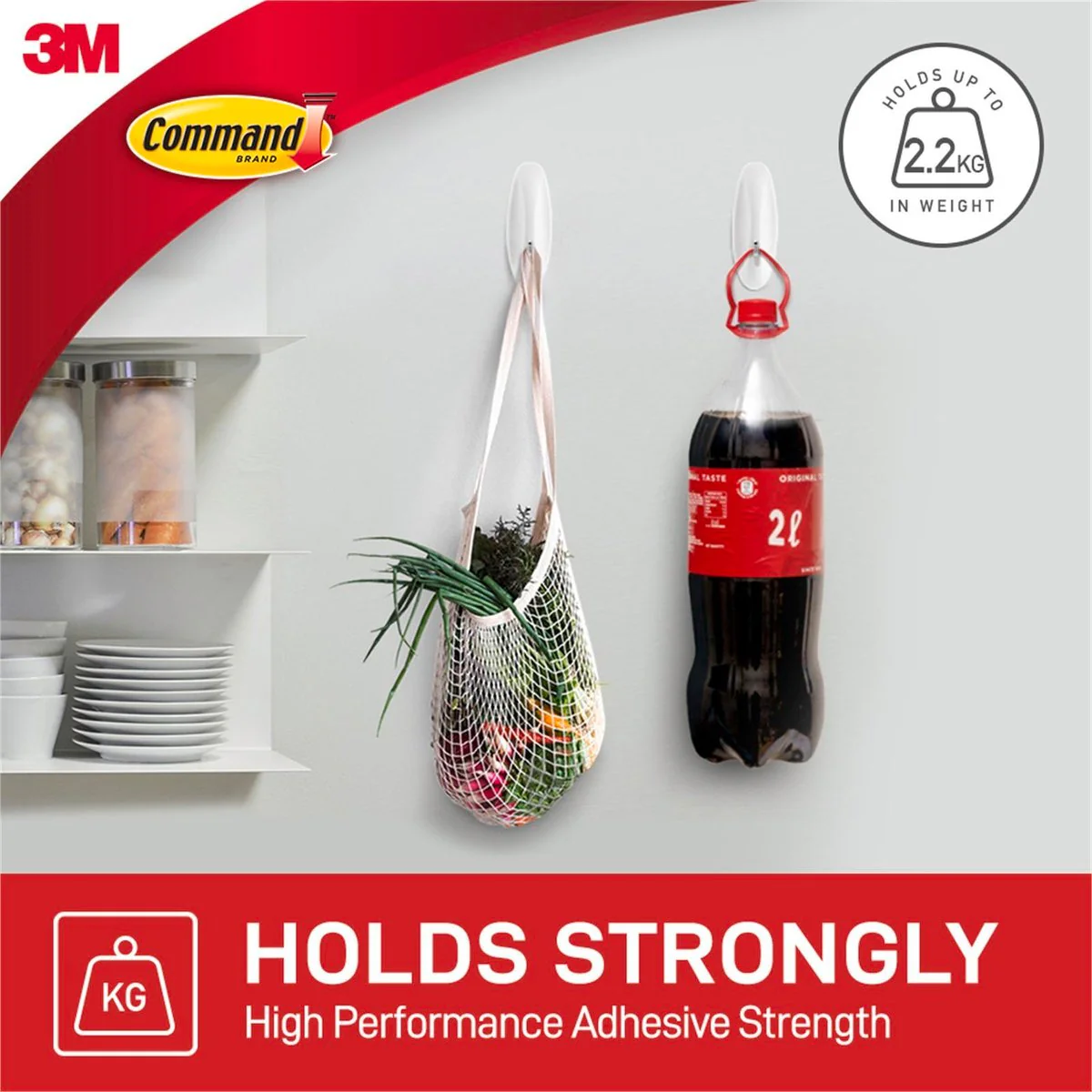 Command Large Wire Hook - 35mm x 100mm - Plastic - Damage-Free Hanging - Image 4