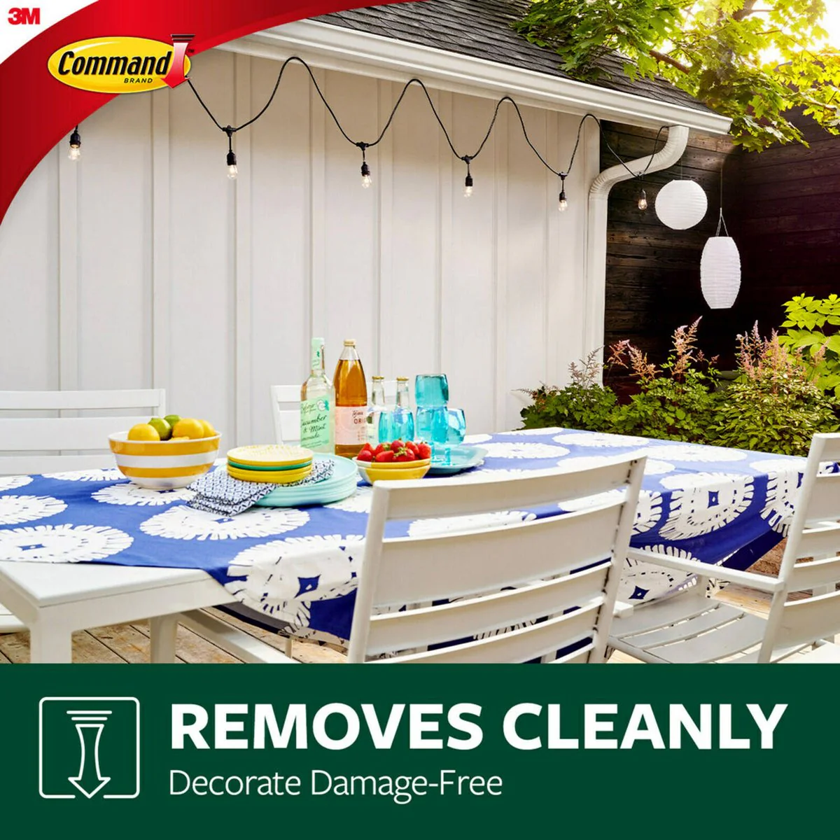 Command Outdoor Light Clips - Clear - 16 Clips & 20 Strips - Damage Free Decorating - 98.2mm x 171.45mm x 36.57mm - Image 4