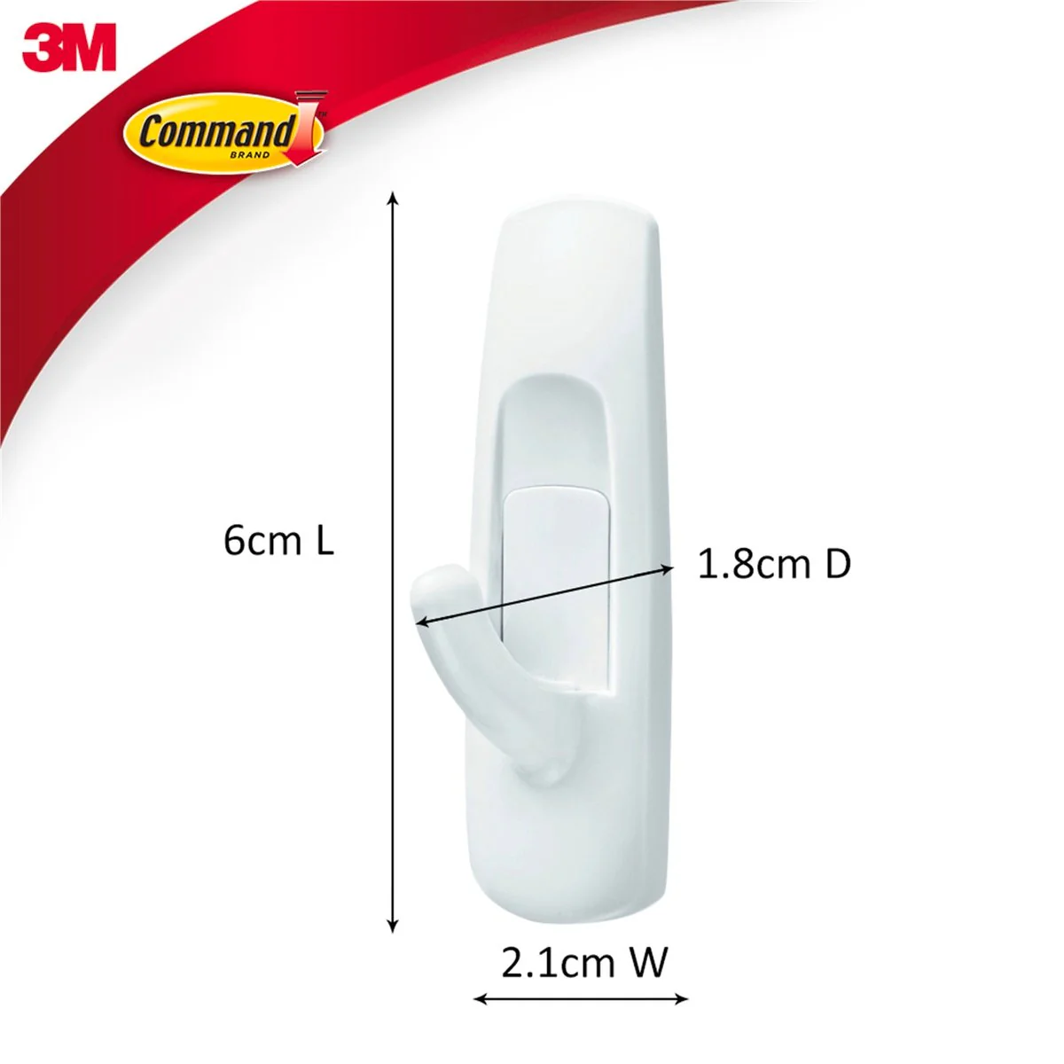 Command Small Hooks - 2 Pack - Plastic - Damage-Free Hanging - Image 5