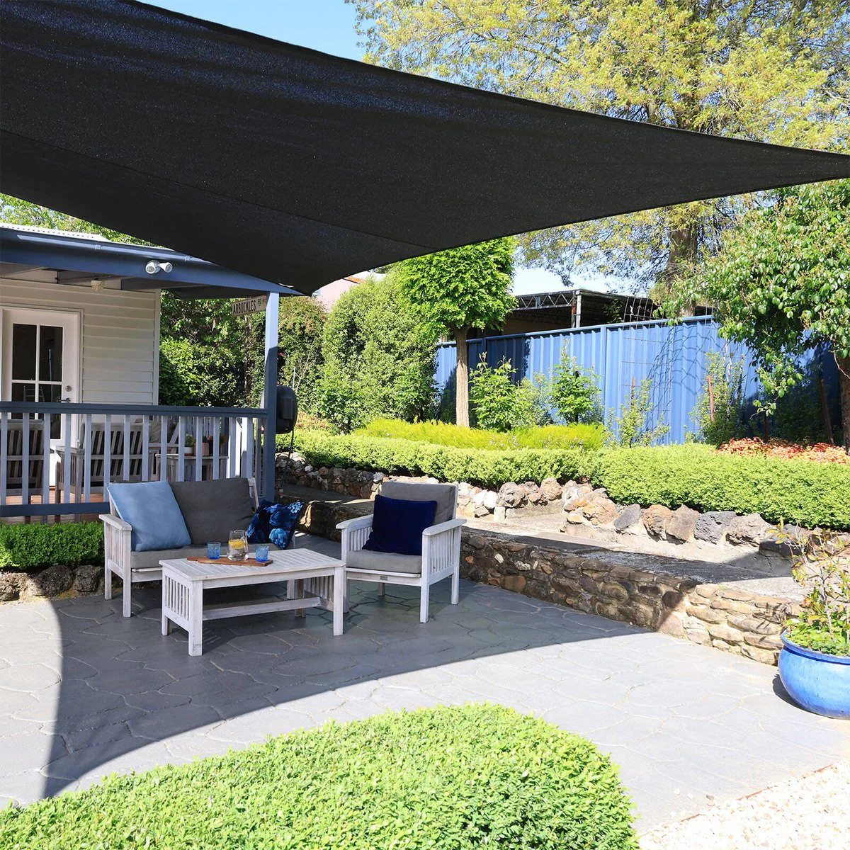 Coolaroo Shade Sail - 5.4m x 5.4m - HDPE - 95% UV Block - Image 2