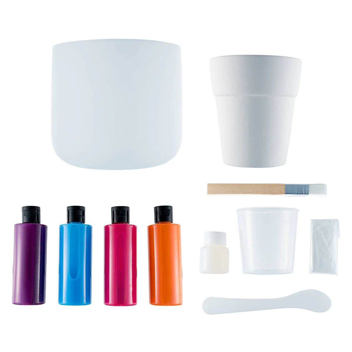 Crafted Paint Your Own Pot 2 Pack - 15cm Daisy Hiking Trail Kit - Image 2