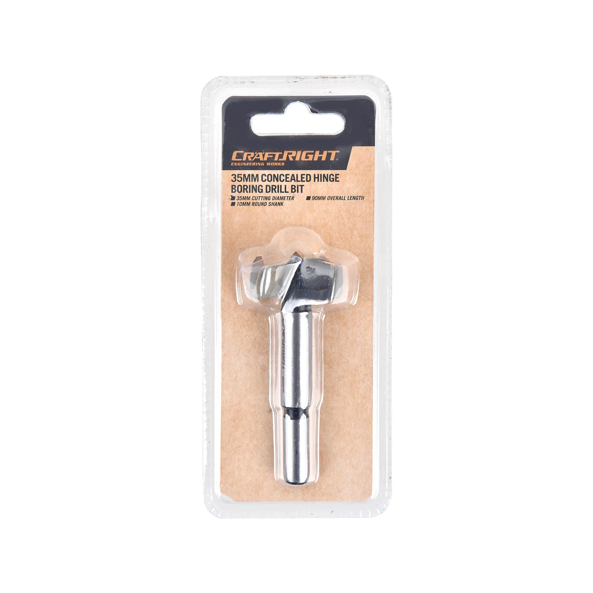 Craftright 35mm Concealed Hinge Boring Drill Bit - Precision Drilling Tool