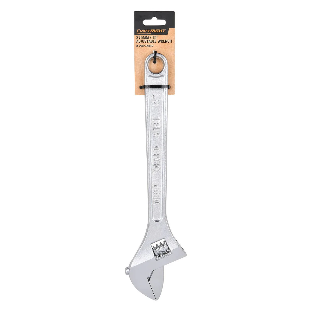 Craftright Adjustable Wrench - 375mm - Durable Carbon Steel - Versatile - Image 3