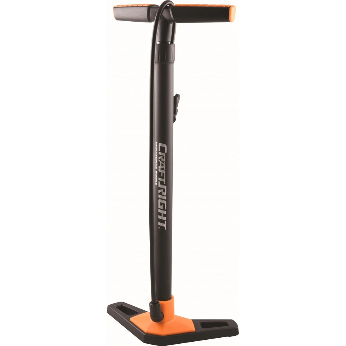 Craftright Bike Floor Pump - 160 PSI - 580mm - Black - CR20100