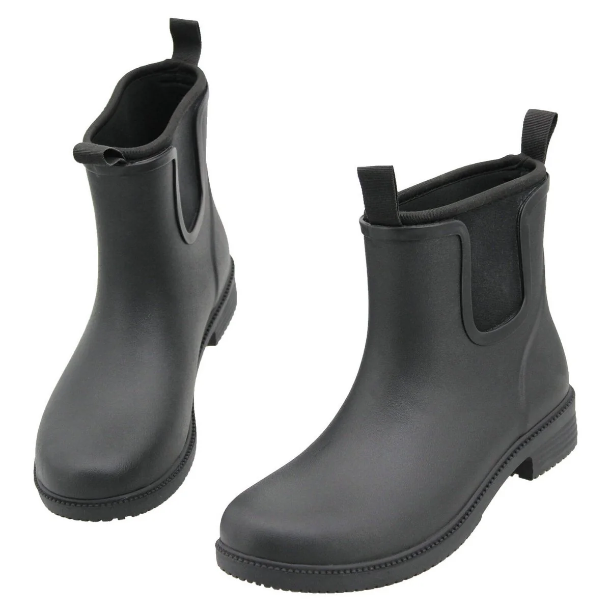 Craftright Black Gumboots Size 6 - Water-Resistant Neoprene Rubber - Comfort - Image 4