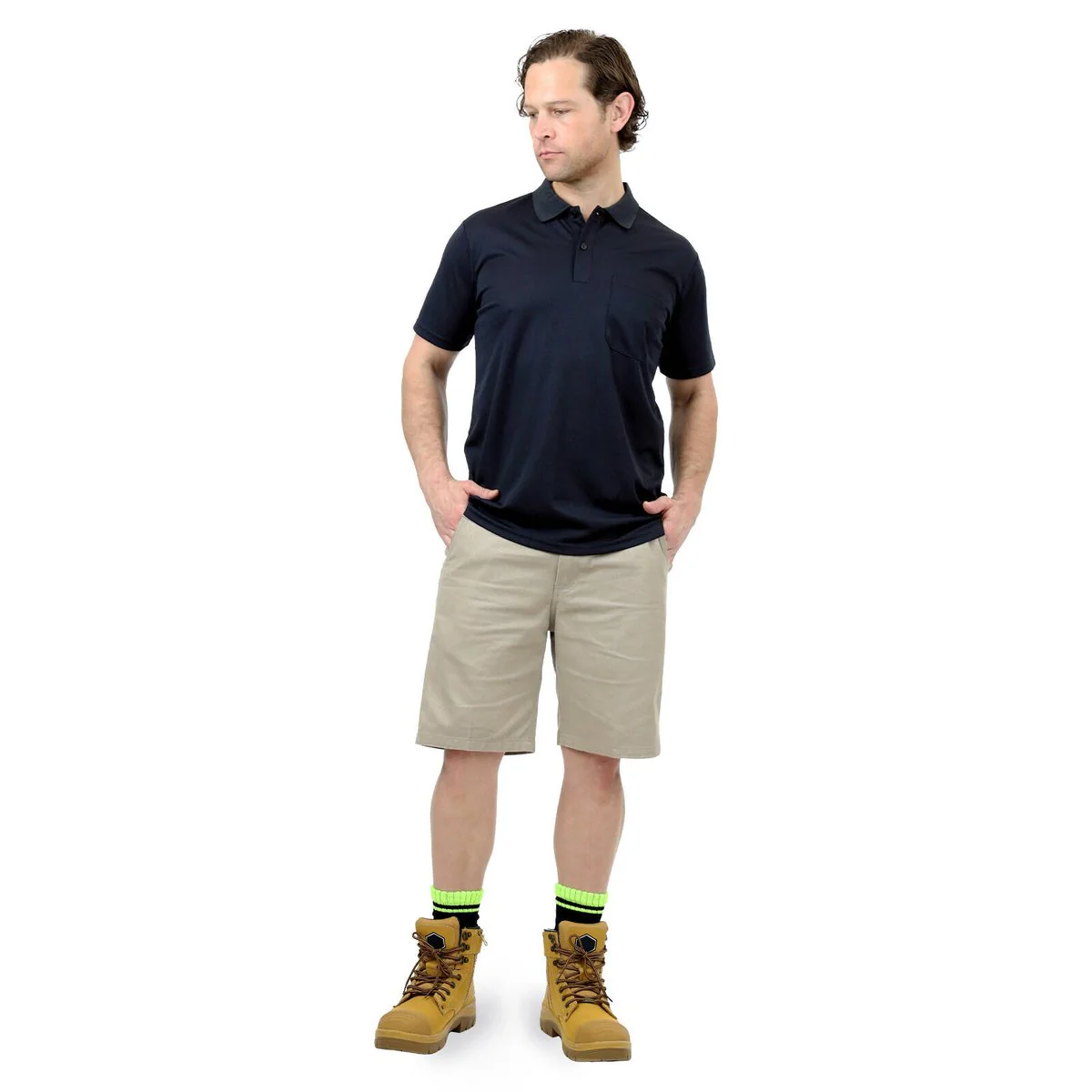 Craftright Black Short Sleeve Polo Shirt - Medium - Lightweight & Breathable - Image 3