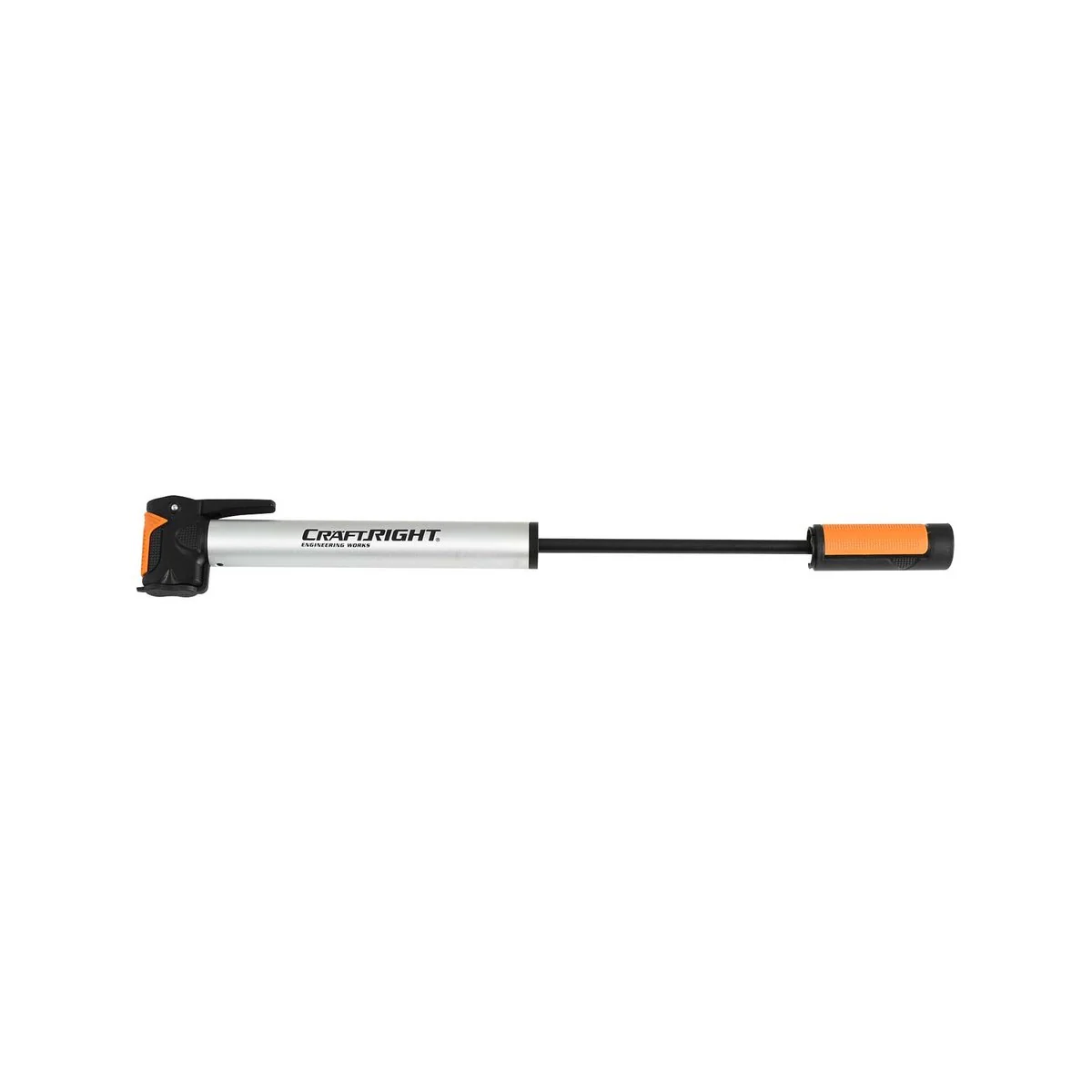 Craftright Mini Hand Pump - 418mm - Inflates Presta & Schrader Valves - 80psi - Image 5