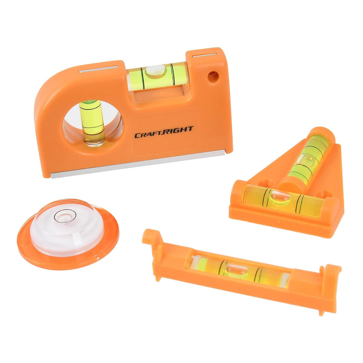 Craftright Mini Level Set - 4 Piece Compact Toolset - 85mm x 20mm x 130mm - Image 2
