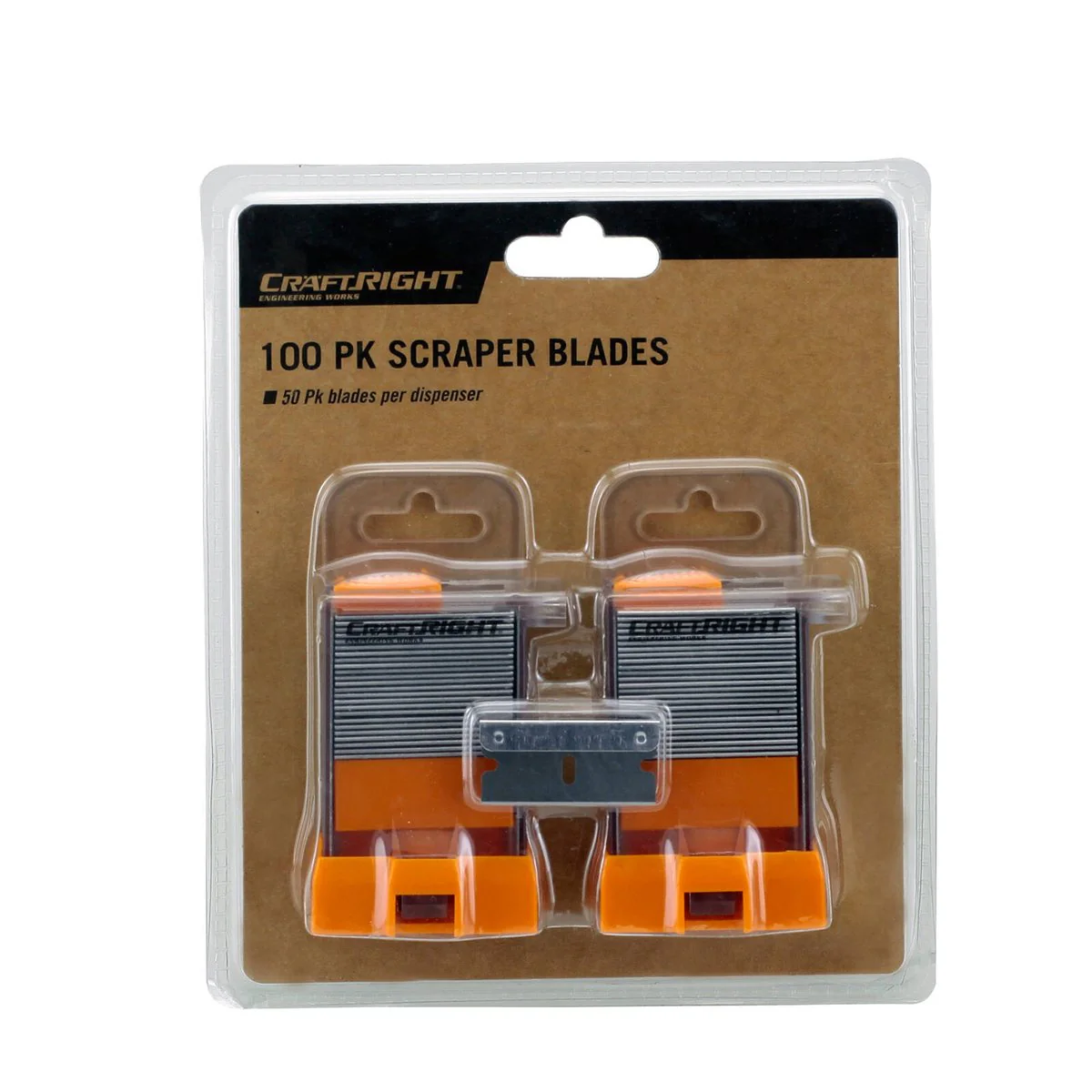Craftright Scraper Blade - 19mm - Carbon Steel - 100 Pack - Image 2