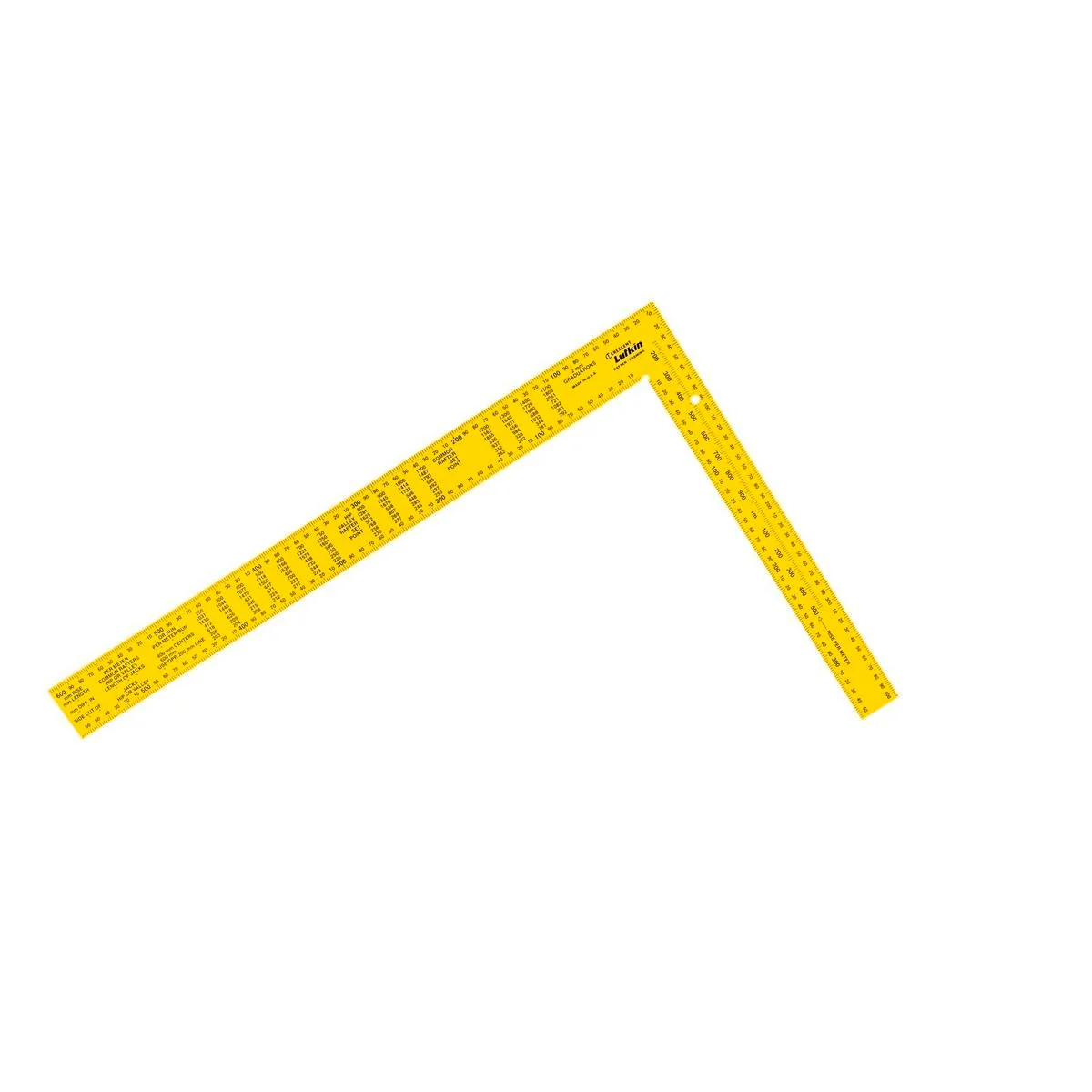 Crescent Lufkin Rafter Square 600 x 400mm Tempered Steel High Visibility