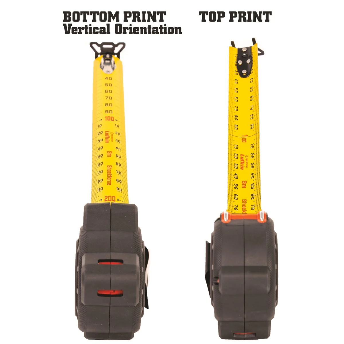 Crescent Lufkin Shockforce Tape Measure 8m x 30mm - Orange - Image 4