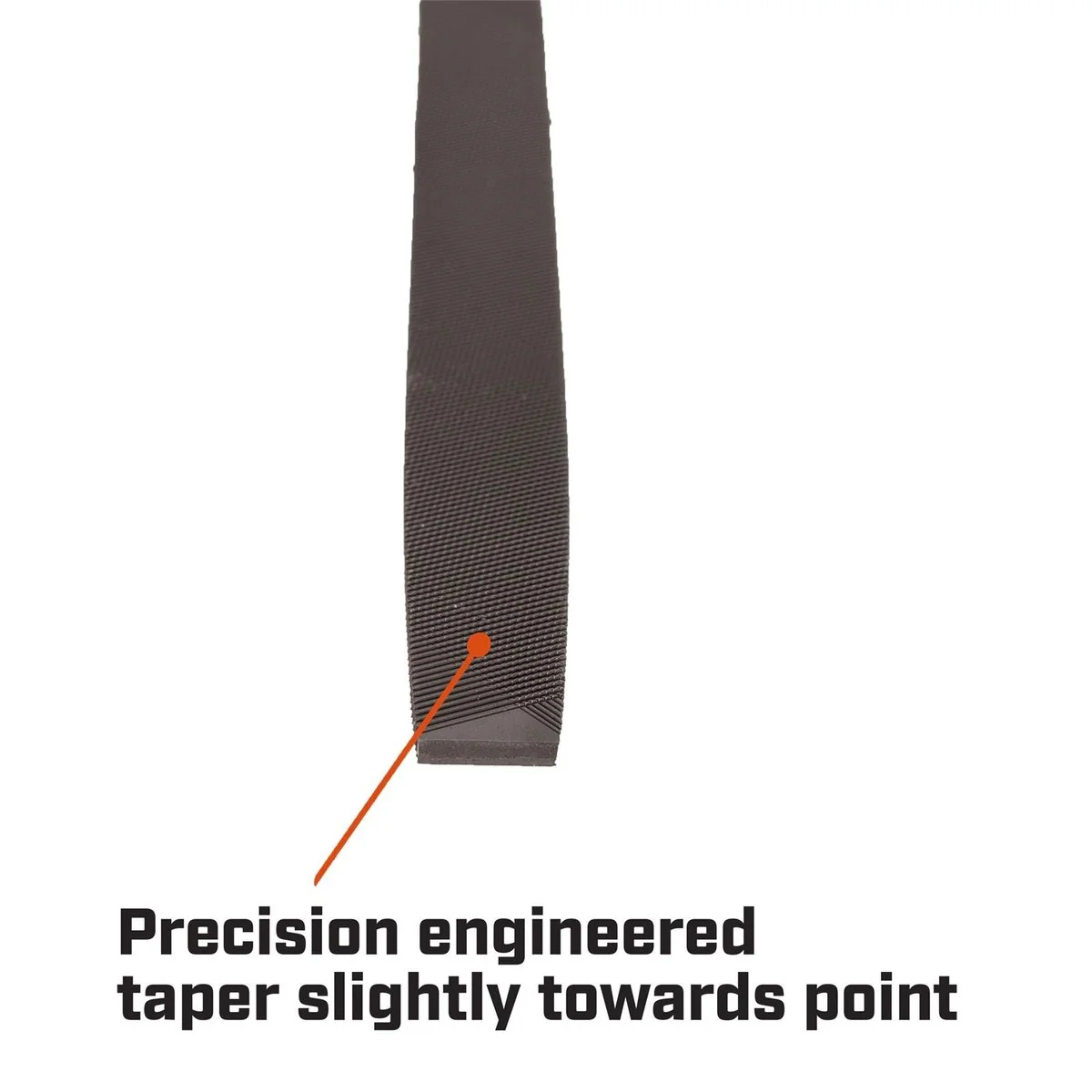 Crescent Nicholson 200mm 8 Flat Bastard File - Dual Material Handle - Steel - Image 4