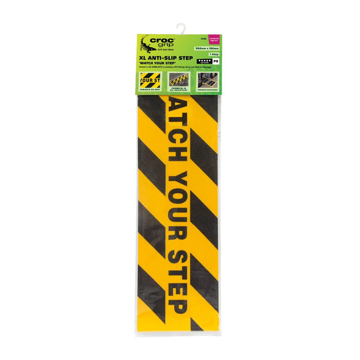 Croc Grip Anti-Slip Step - 500mm x 150mm - Durable - Indoor/Outdoor