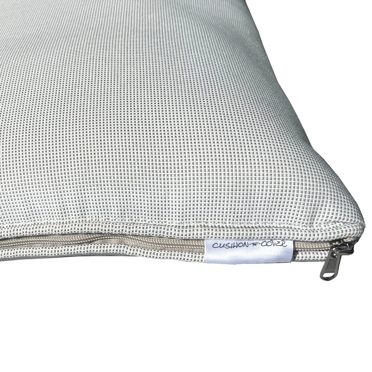 Cushion to Cover 61 x 35cm Oatmeal Outdoor Cushion - 2-in-1 Furniture Cover - Image 3