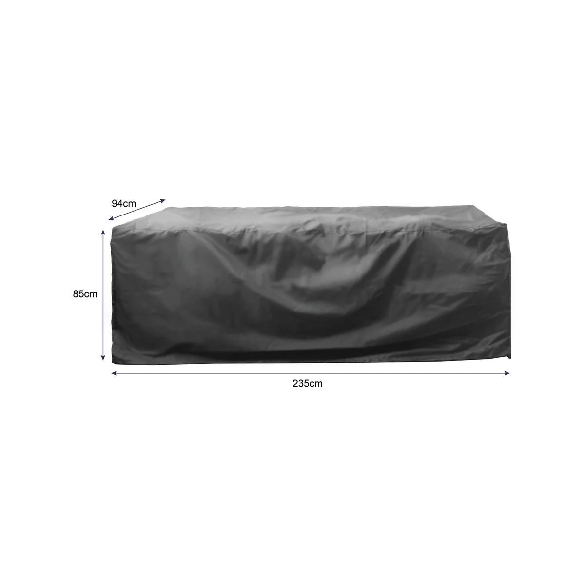 Cushion to Cover 61 x 35cm Oatmeal Outdoor Cushion - 2-in-1 Furniture Cover - Image 4