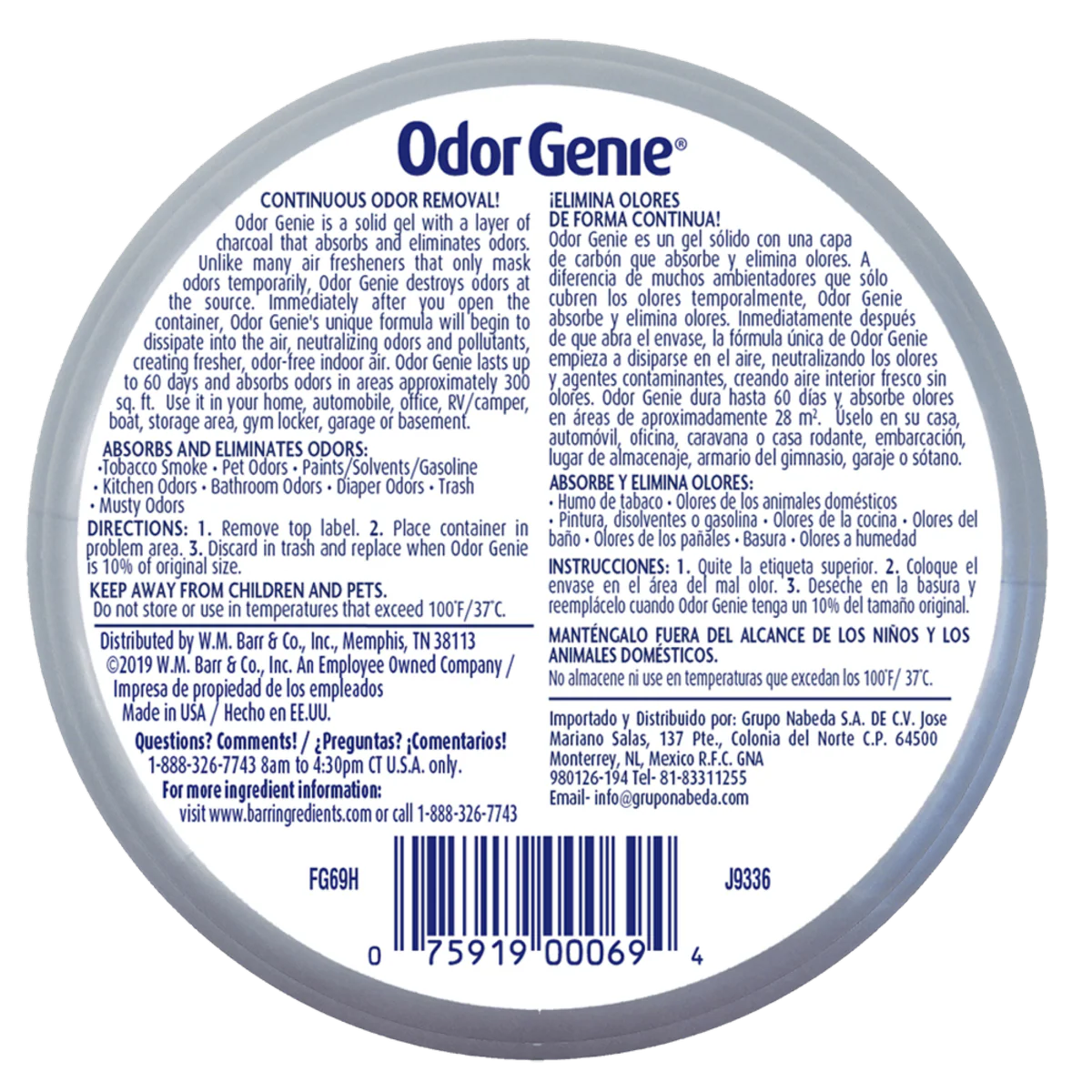 Damprid Wild Berry Odor Genie - 226g Solid Gel - Eliminates Odours for 60 Days - Image 2