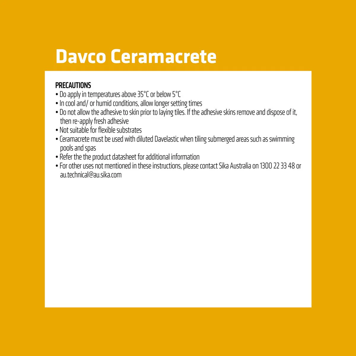 Davco Ceramacrete Cement Base Tile Adhesive 5kg - Grey - 240mm x 280mm x 110mm - Image 5