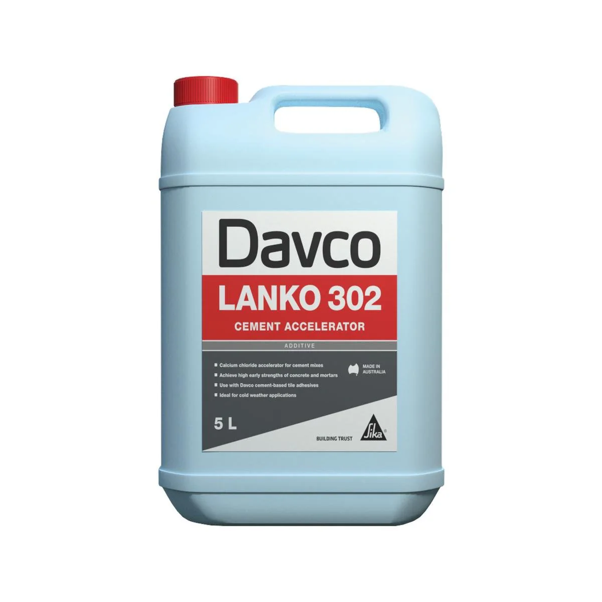 Davco Lanko Cement Accelerator - 5L - Liquid - Cold Weather Use