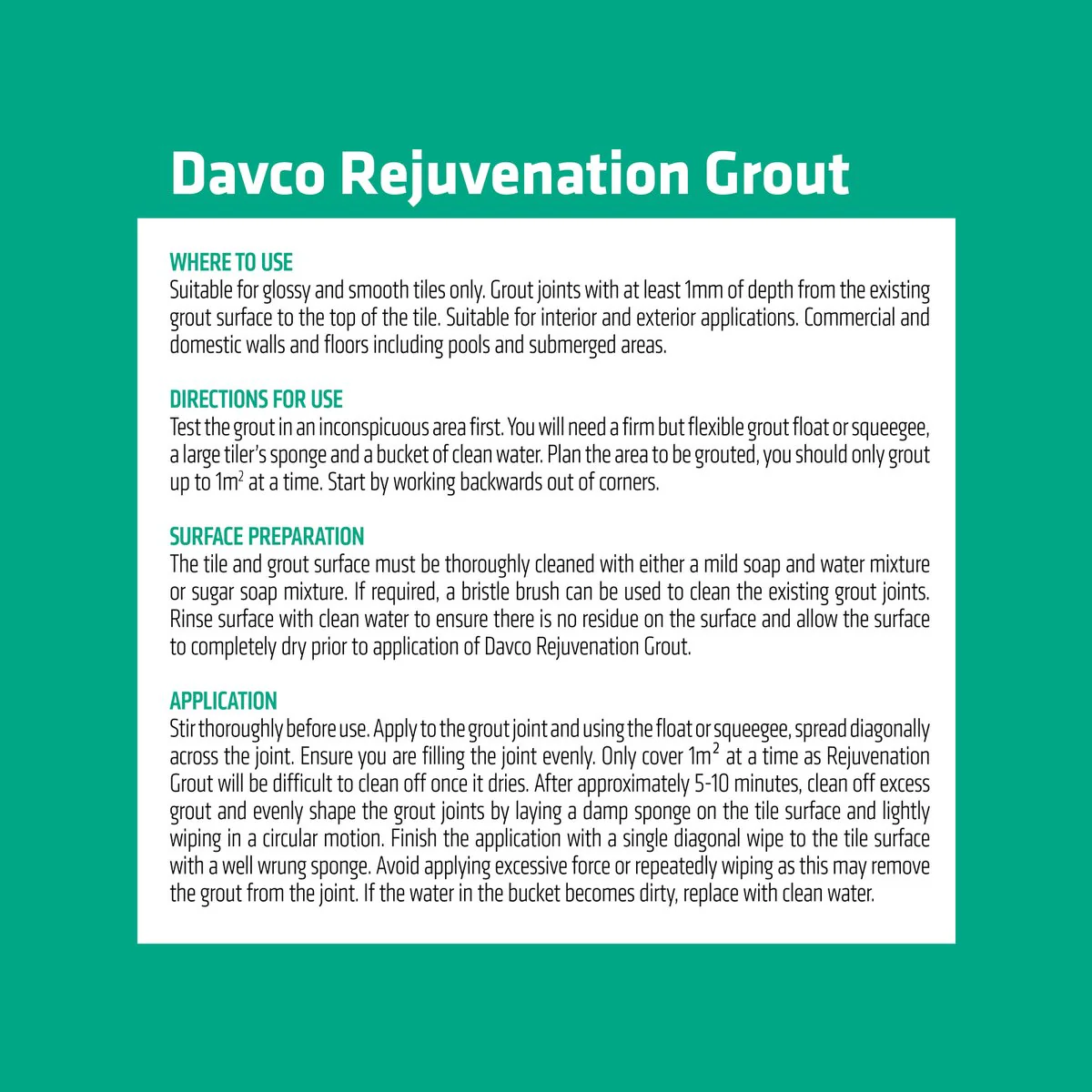 Davco Rejuvenation Grout 1.7kg Antique Lace - 1mm to 5mm Joints - Image 3