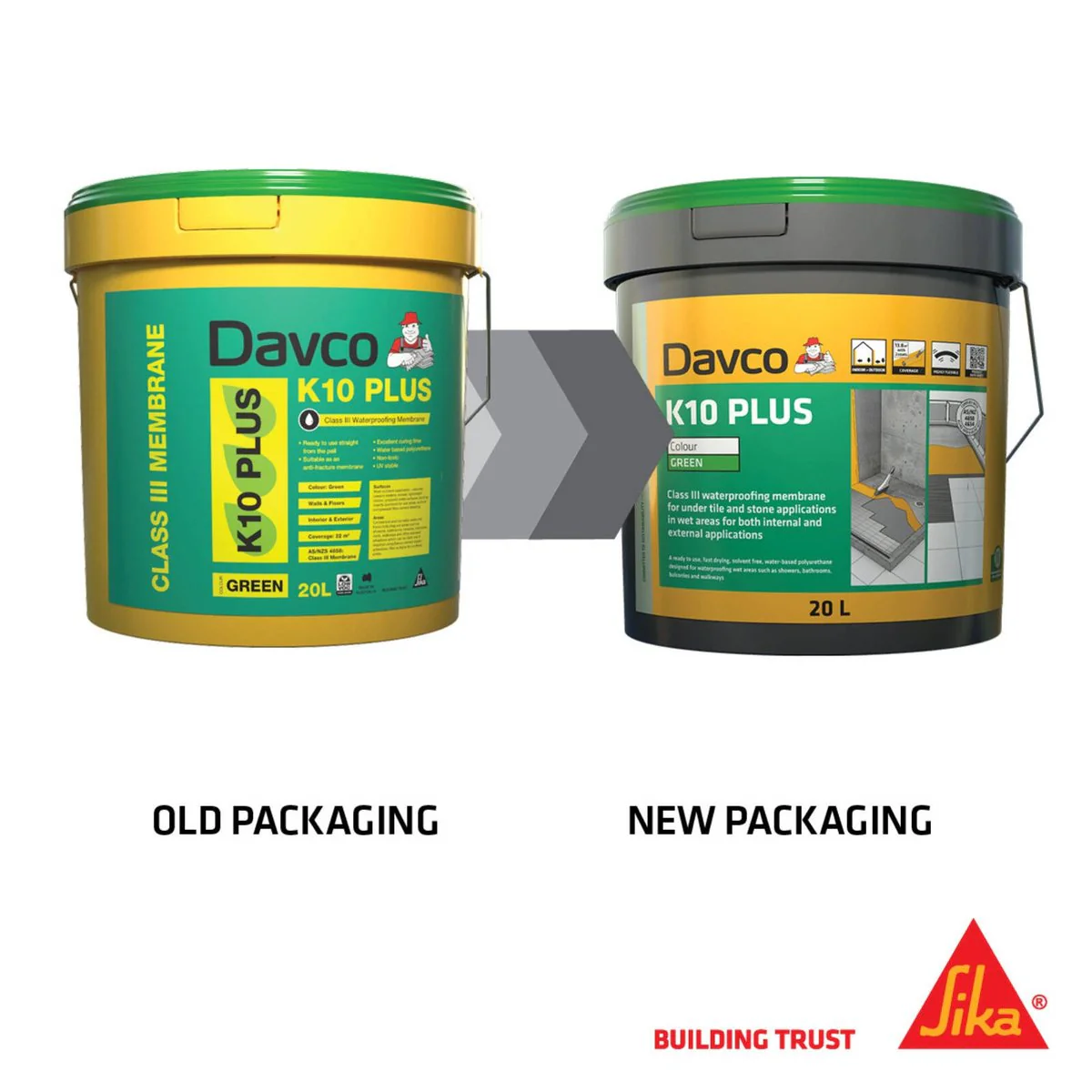 Davco K10 Plus Waterproofing Membrane 4L - Grey - Class III - 500% Flexibility - Image 3