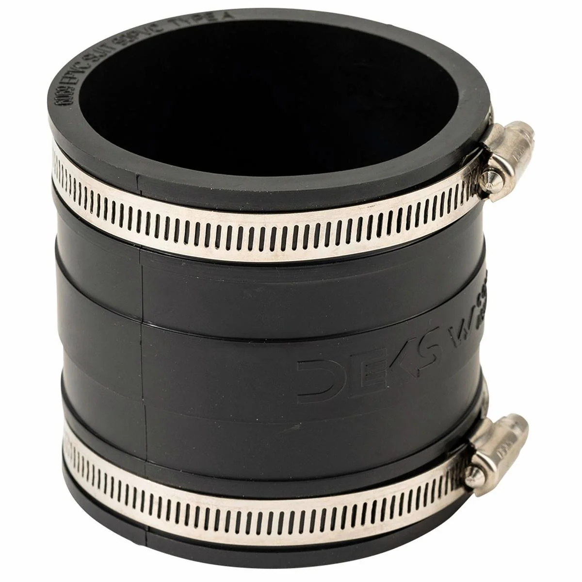 Deks 90mm Pvc Stormwater Coupling - EPDM Rubber - Durable - Black