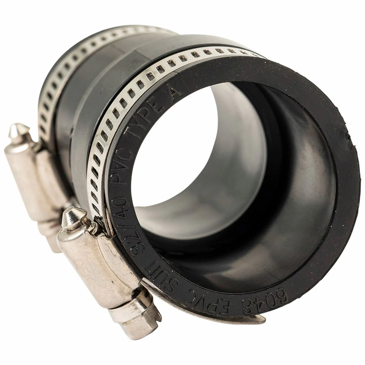 Deks Industries Reducing Rubber Joiner - 32mm to 40mm - EPDM - 2 Clamps - Image 3