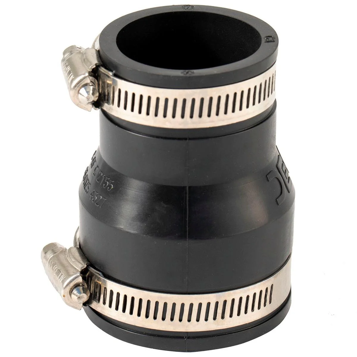 Deks Reducer Rubber Joiner - 50 x 40mm - EPDM - Stainless Steel Clamps