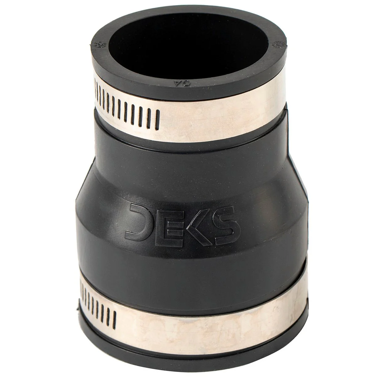 Deks Reducer Rubber Joiner - 50 x 40mm - EPDM - Stainless Steel Clamps - Image 2