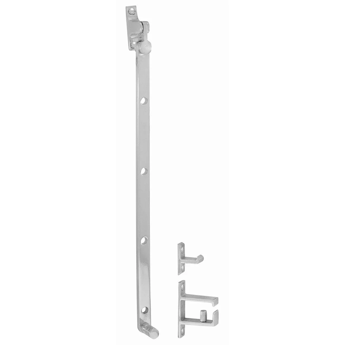 Delf Casement Stay 280mm Satin Chrome Side Fix - Premium Quality - Easy To Use