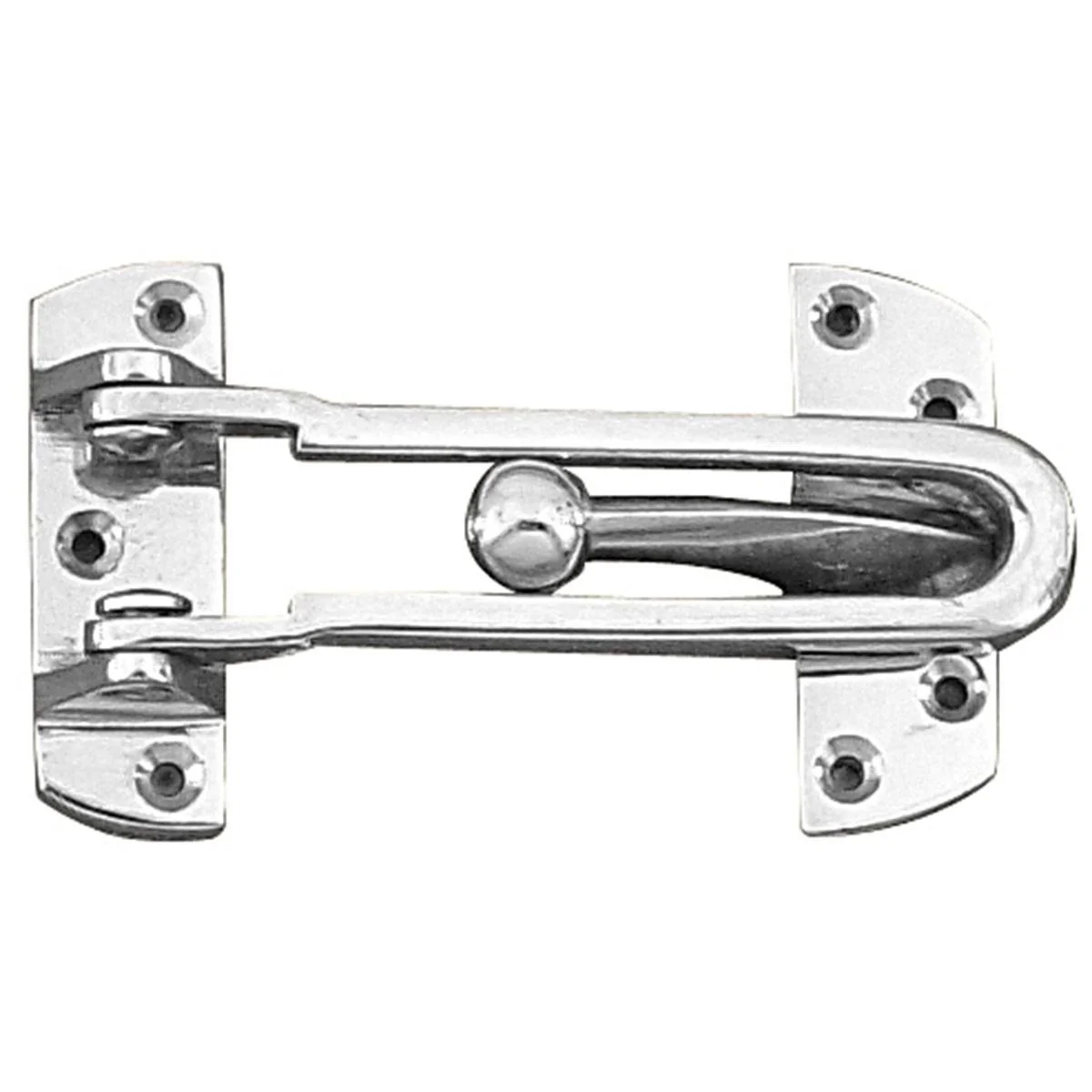 Delf Security Door Guard - 100mm Zinc Alloy - Satin Chrome Finish