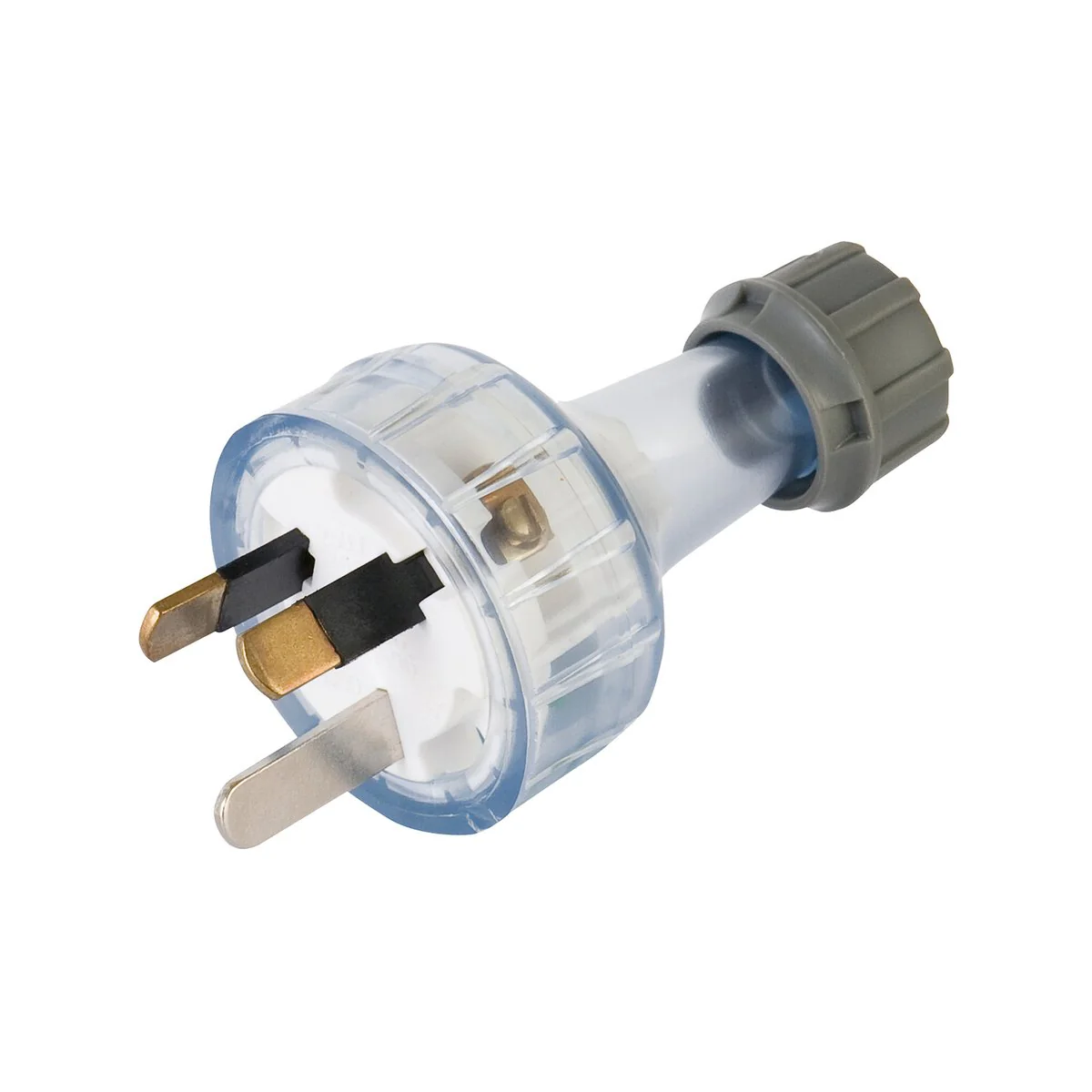 Deta 10A Clear Plug Top - Clear PVC - 3 Core - Flexible - Durable
