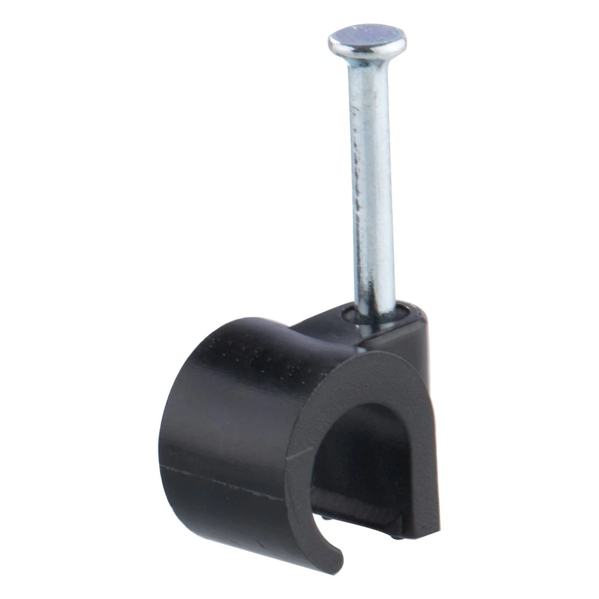 Deta 10mm Black Hook Cable Clips - 20 Pack - Durable Plastic - Secure Cable Management