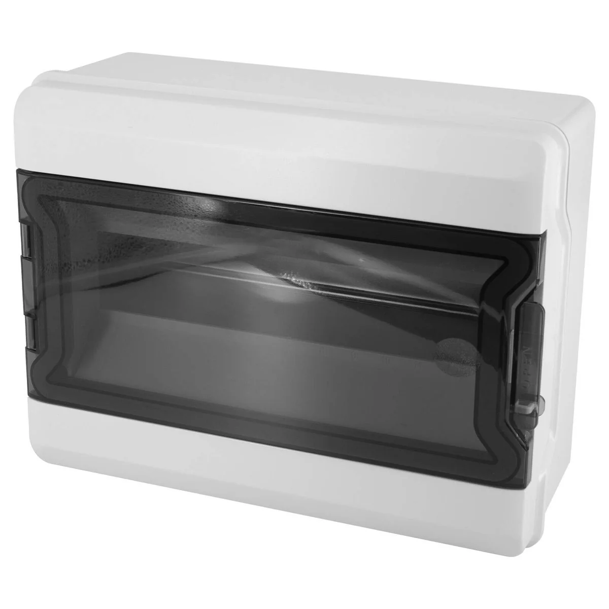 Deta 12 Pole Switchboard - IP65 Weatherproof - Din Rail Spacing - Grey/Black