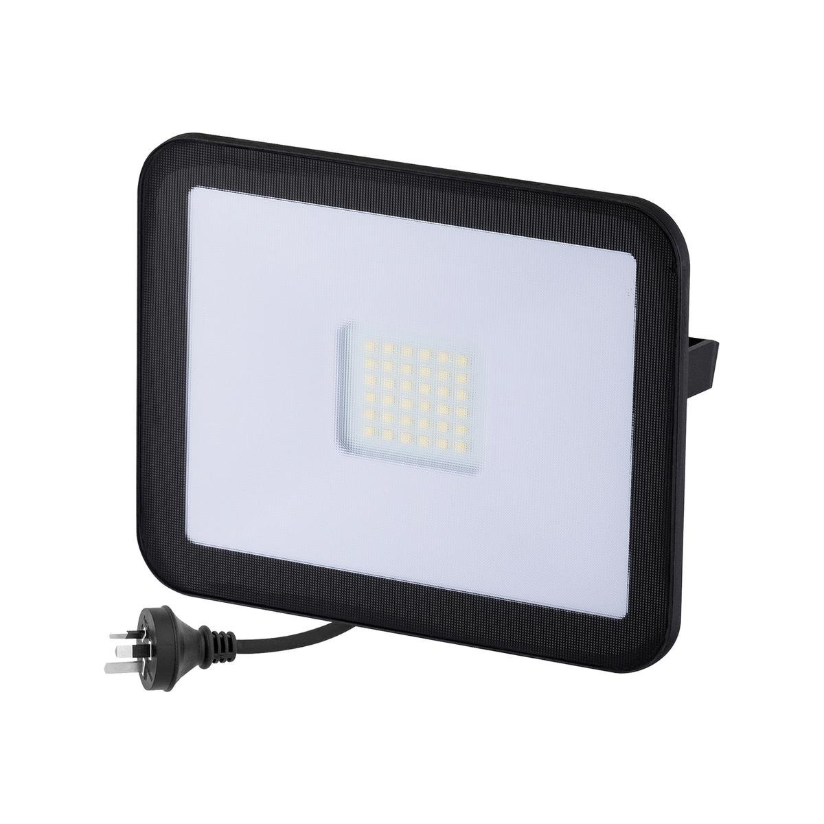Deta 36W LED Slim Profile Security Flood Light - 3400 Lumens - Black