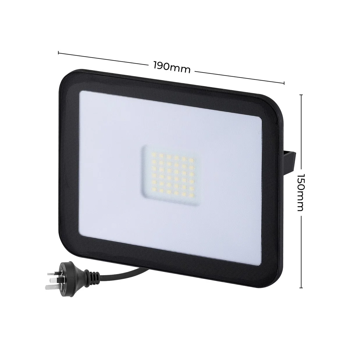 Deta 36W LED Slim Profile Security Flood Light - 3400 Lumens - Black - Image 4