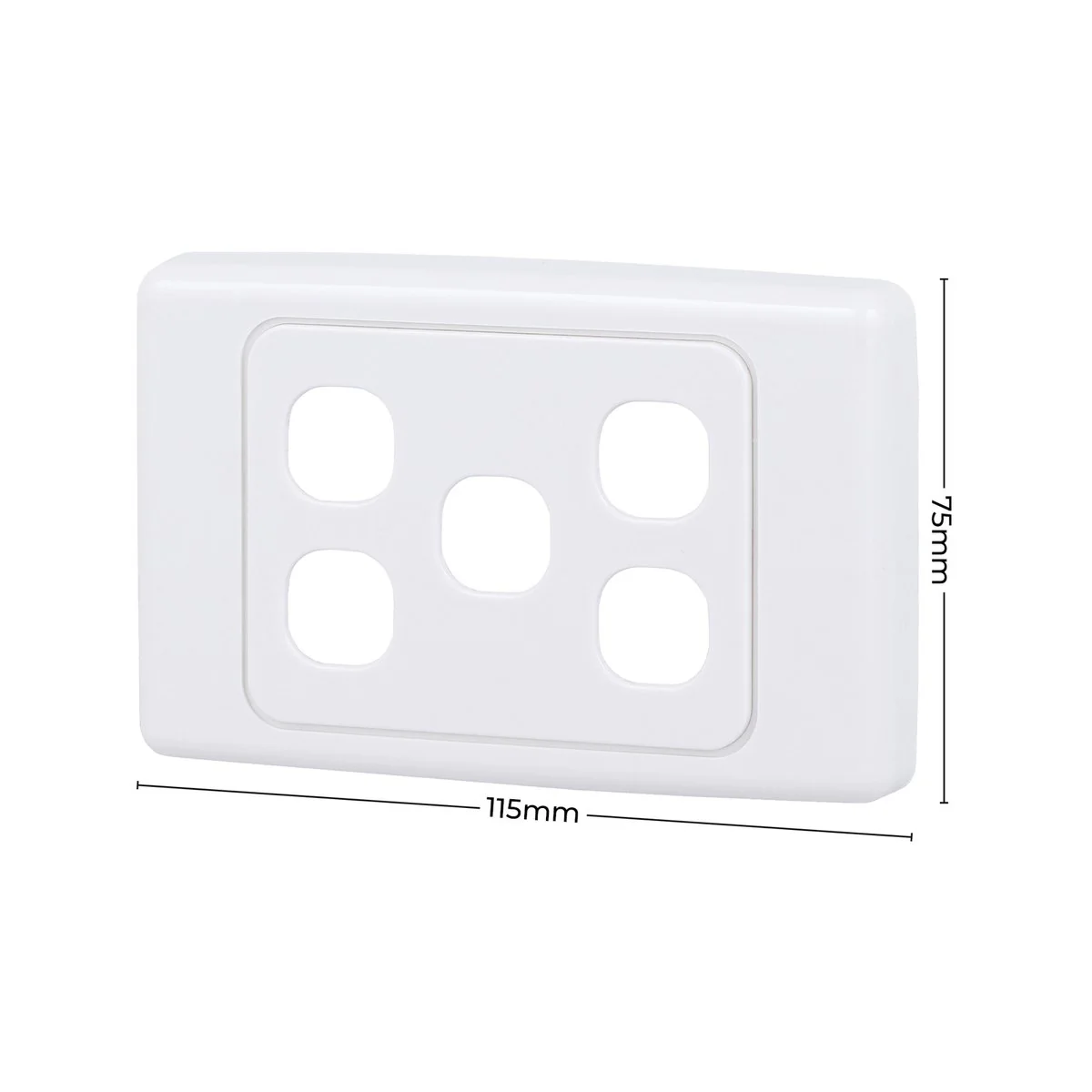 Deta 5 Aperture Grid Plate - 75mm x 115mm - Plastic - Indoor Use - Image 4