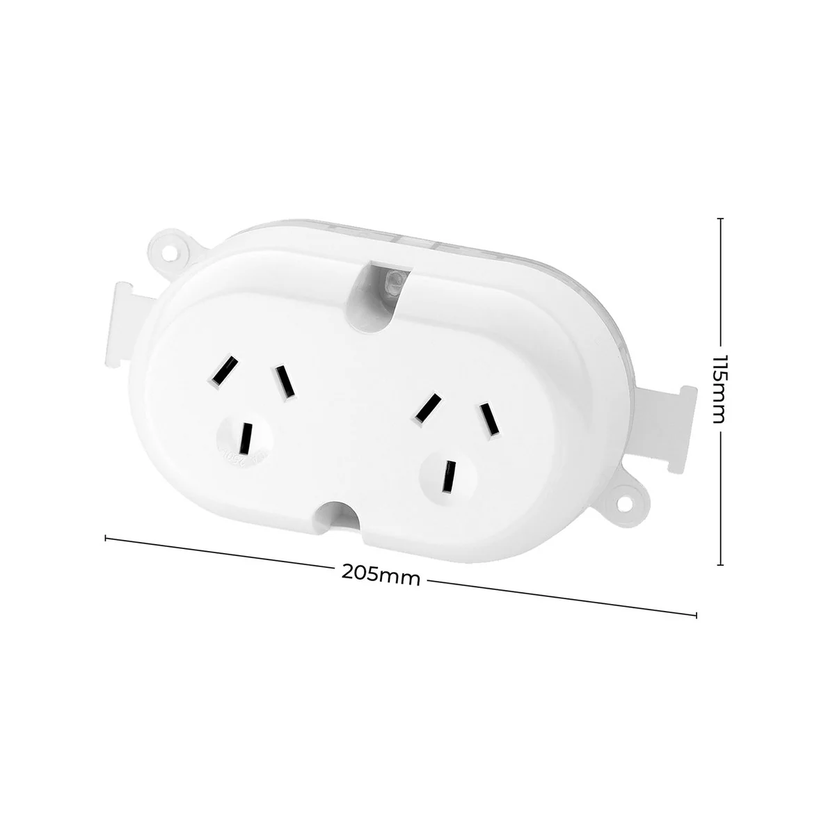 Deta Double Outlet Plug Base - 10A - Polypropylene - Easy Installation - Image 4