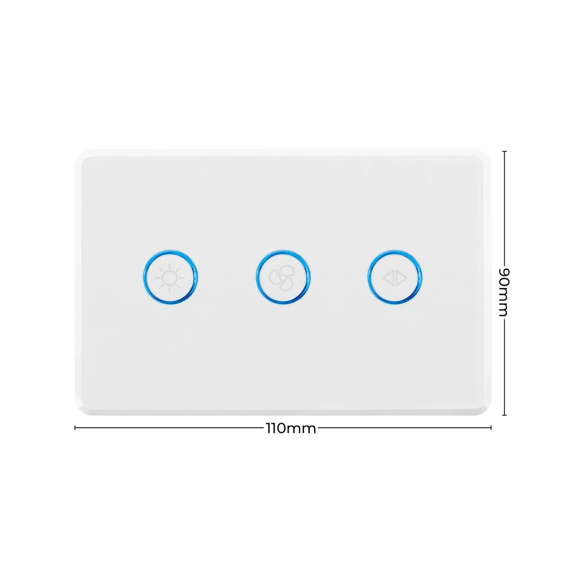 Deta Fan Speed Controller - 150W - Polycarbonate - Touch Activated - Image 4