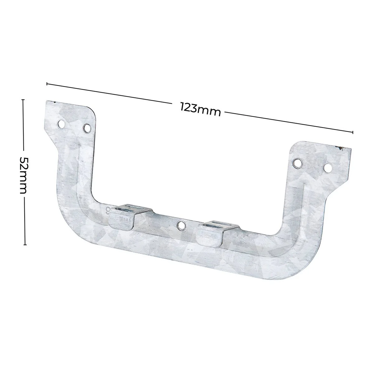 Deta Plaster Clip Bracket - 123mm x 52mm - Galvanised Steel - 20 Pack - Image 3