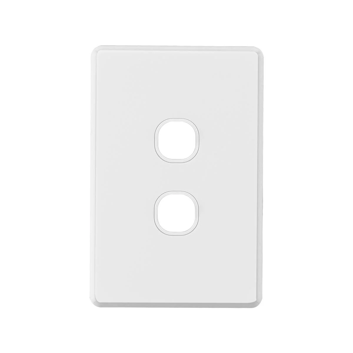 Deta S Line Series 2 Aperture Wall Plate - Double Gang - 100mm x 5mm - Customisable A/V Connections