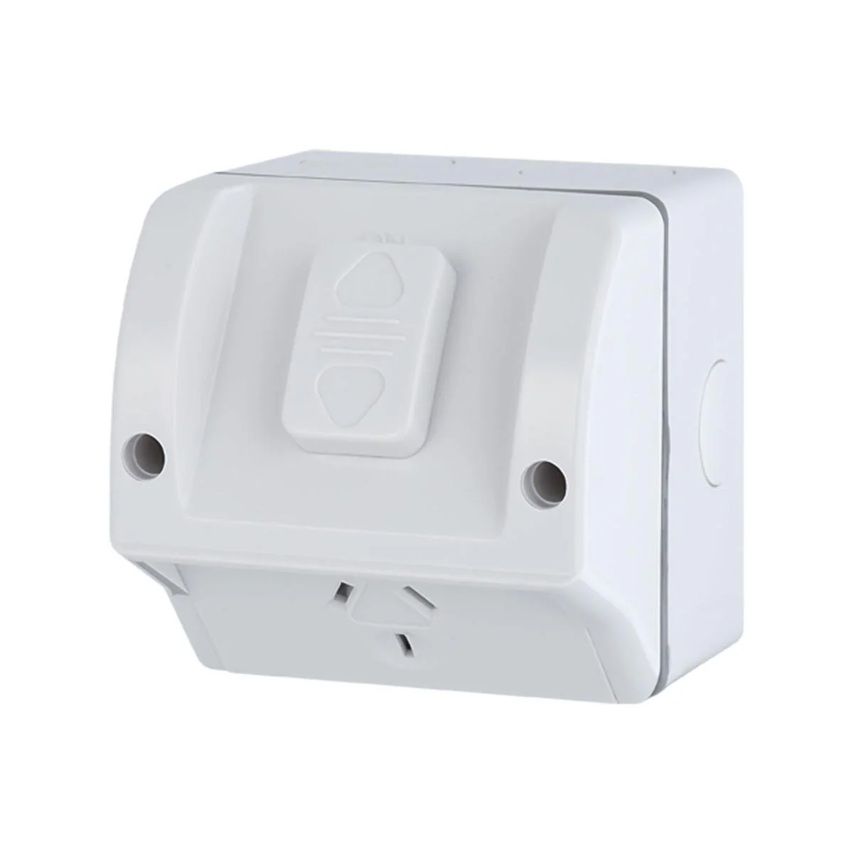 Deta Single Weatherproof Power Point - 240V 10A Polycarbonate - IP54 Rated