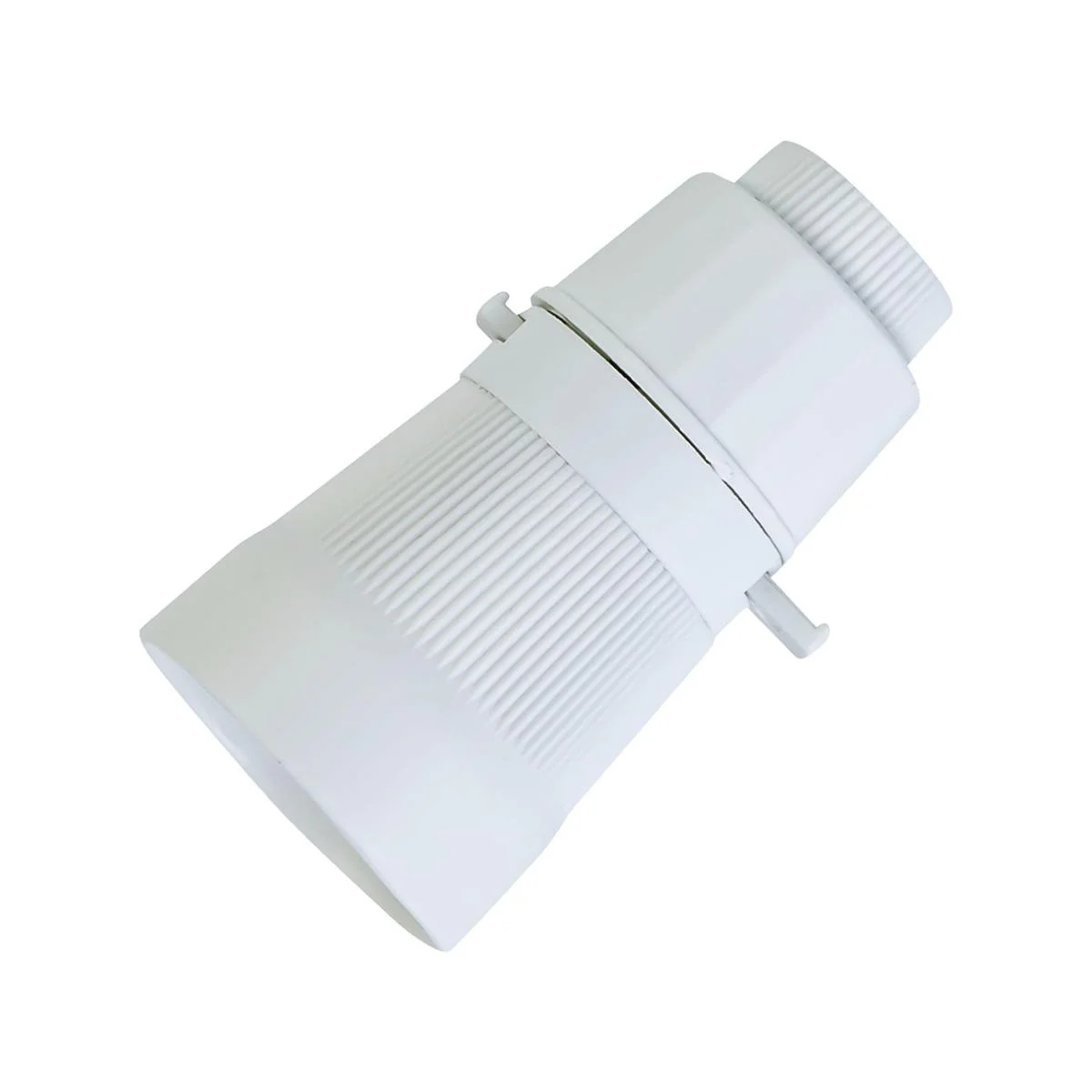 Deta White Push Bar Switch Lamp Holder - 2A 250V - Polyester - Durable