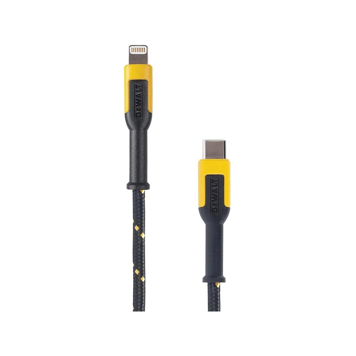 Dewalt 1.2m Kevlar Lightning to USB-C Charging Cable - Durable & Reliable